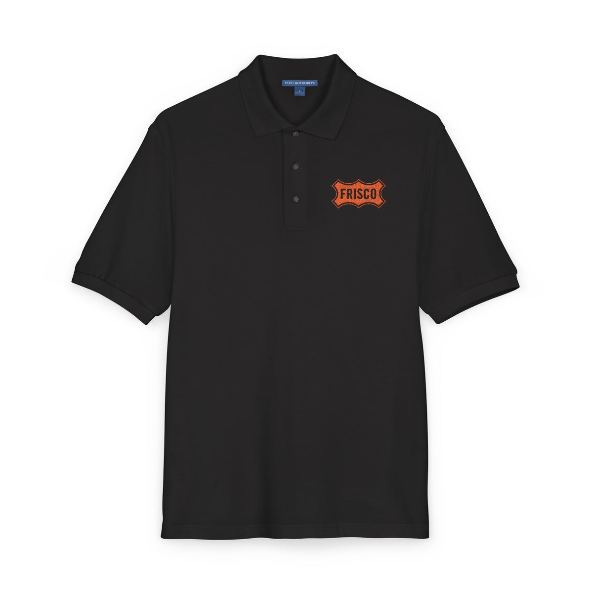 Embroidered Flame Logo Polo Shirt