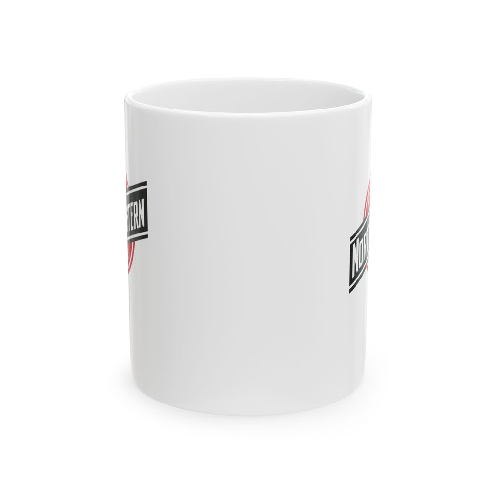Northern Badge Ceramic Mug - Retro Travel Patch Coffee Cup (11oz, 15oz)