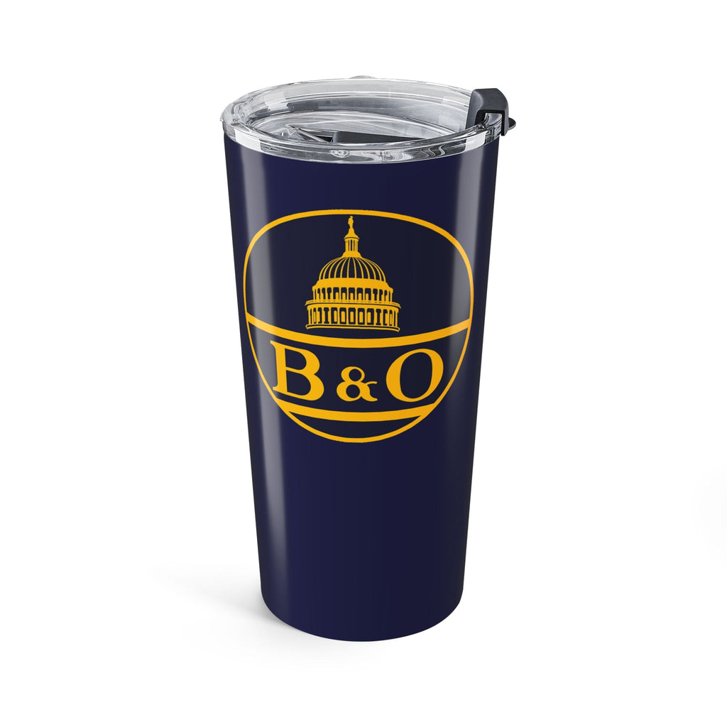 20oz Navy Tumbler with Gold Minimalist Logo