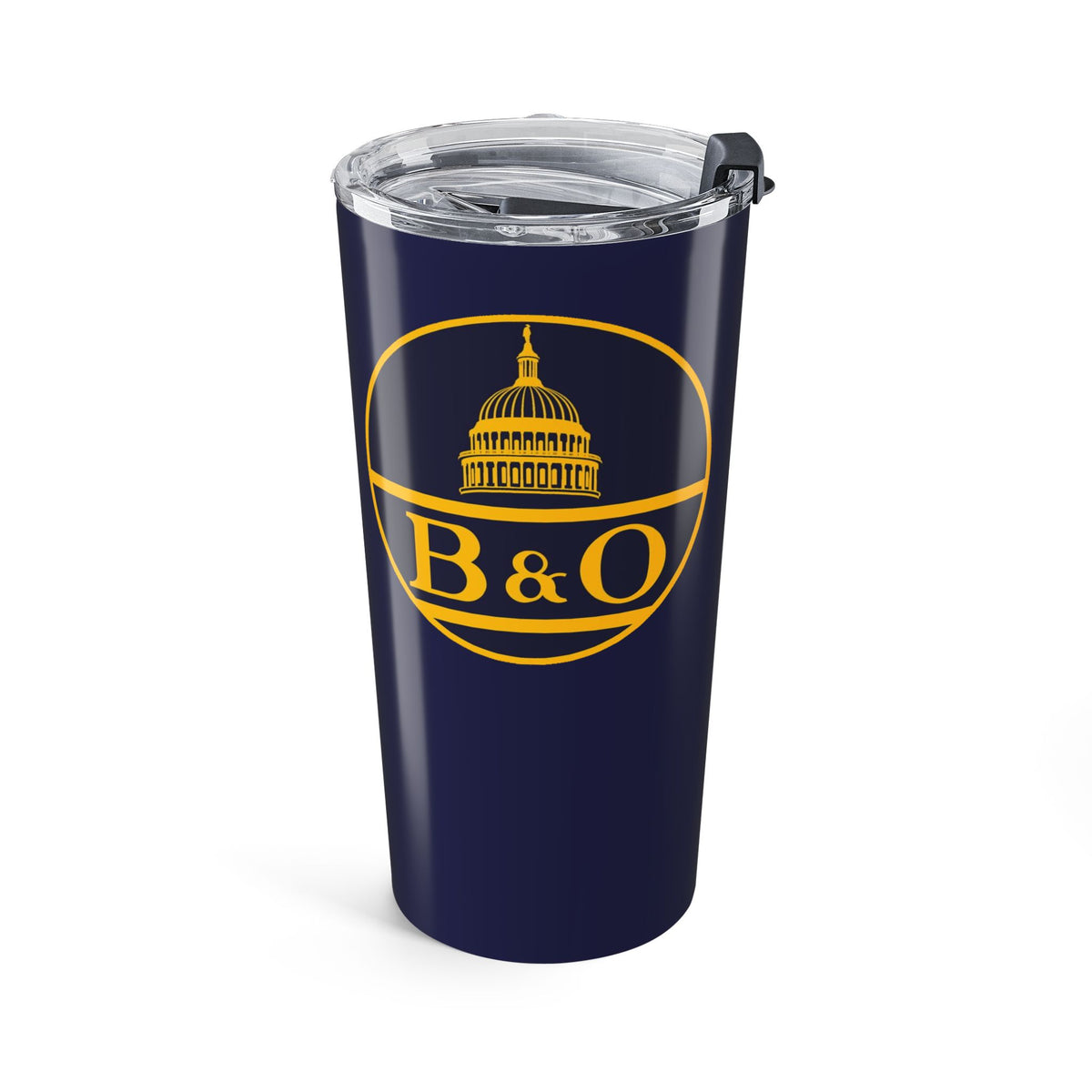 20oz Navy Tumbler with Gold Minimalist Logo