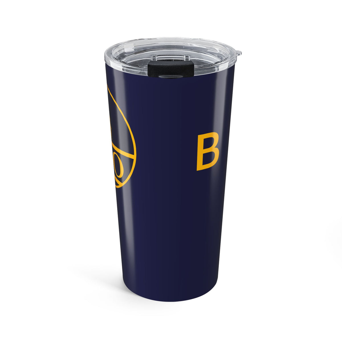 20oz Navy Tumbler with Gold Minimalist Logo