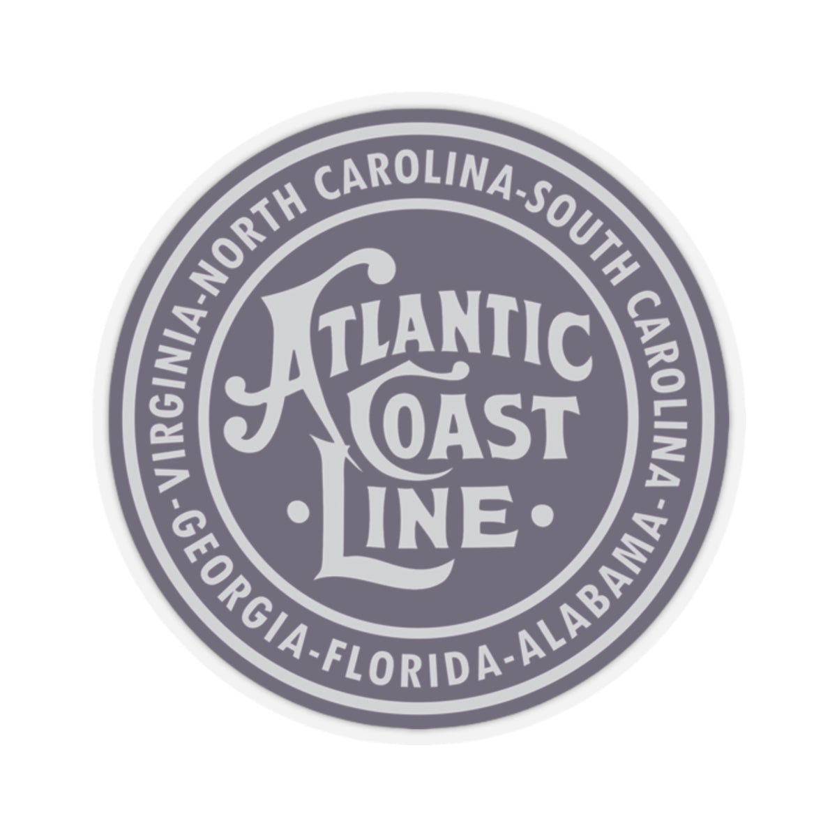 Atlantic Coast Line Round Logo — Sticker