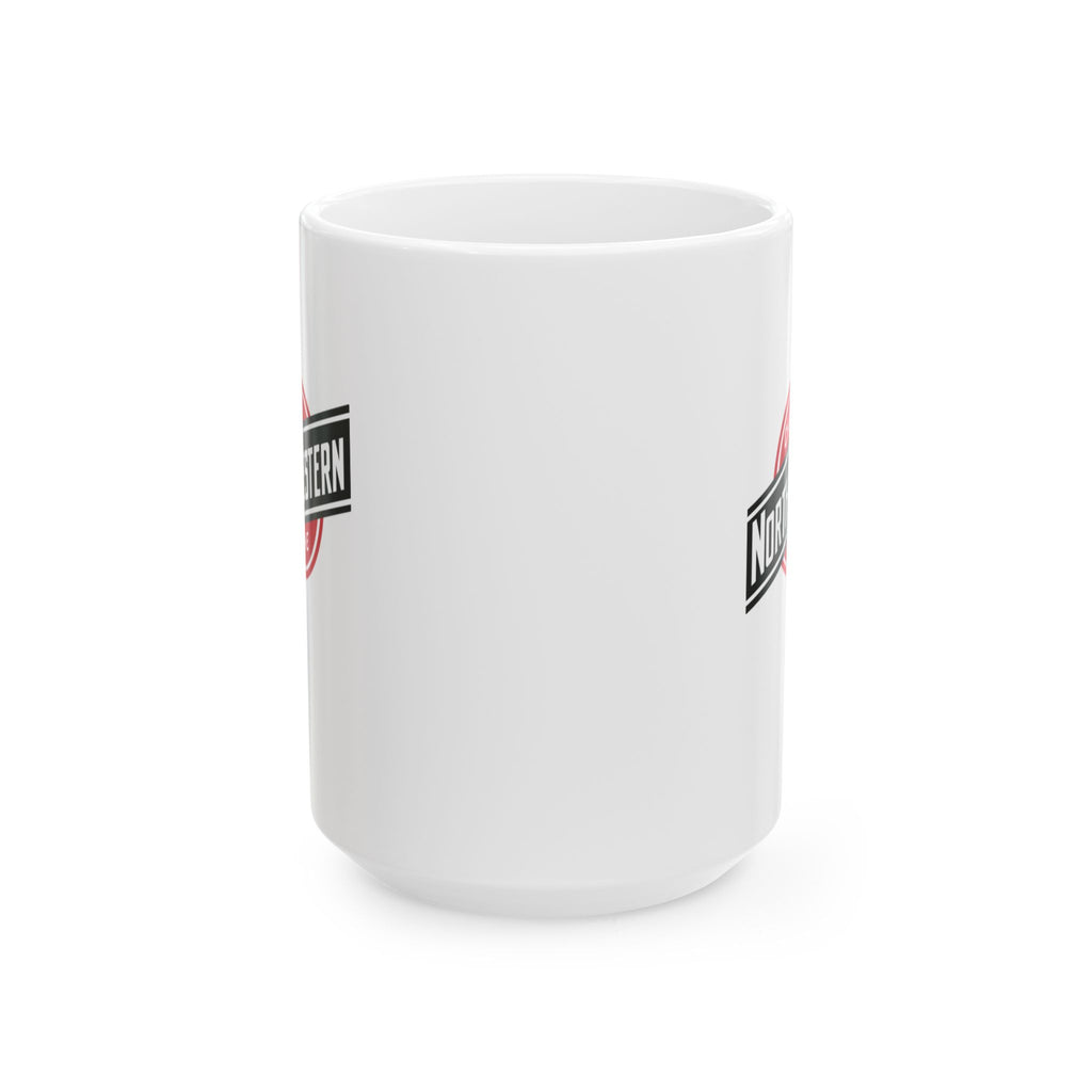 Northern Badge Ceramic Mug - Retro Travel Patch Coffee Cup (11oz, 15oz)