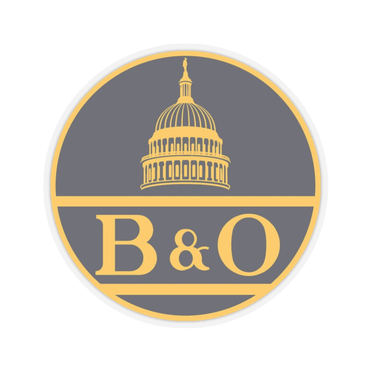 B&O Sticker — Round Laptop Decal