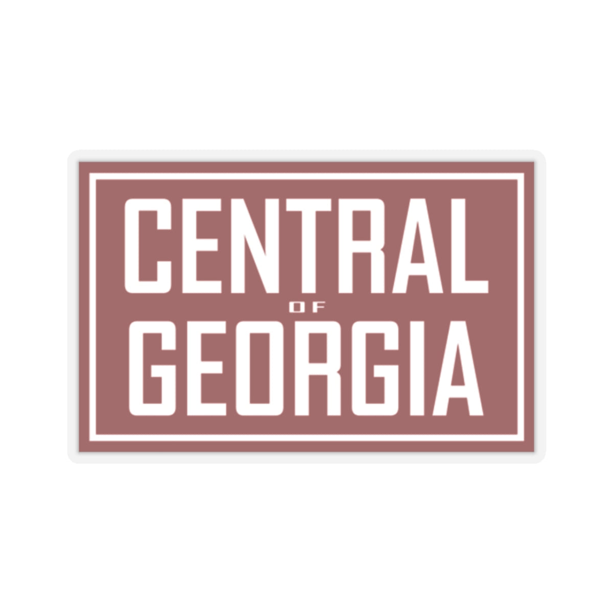 Central of Georgia Kiss-Cut Sticker — Vintage Railroad Logo Decal