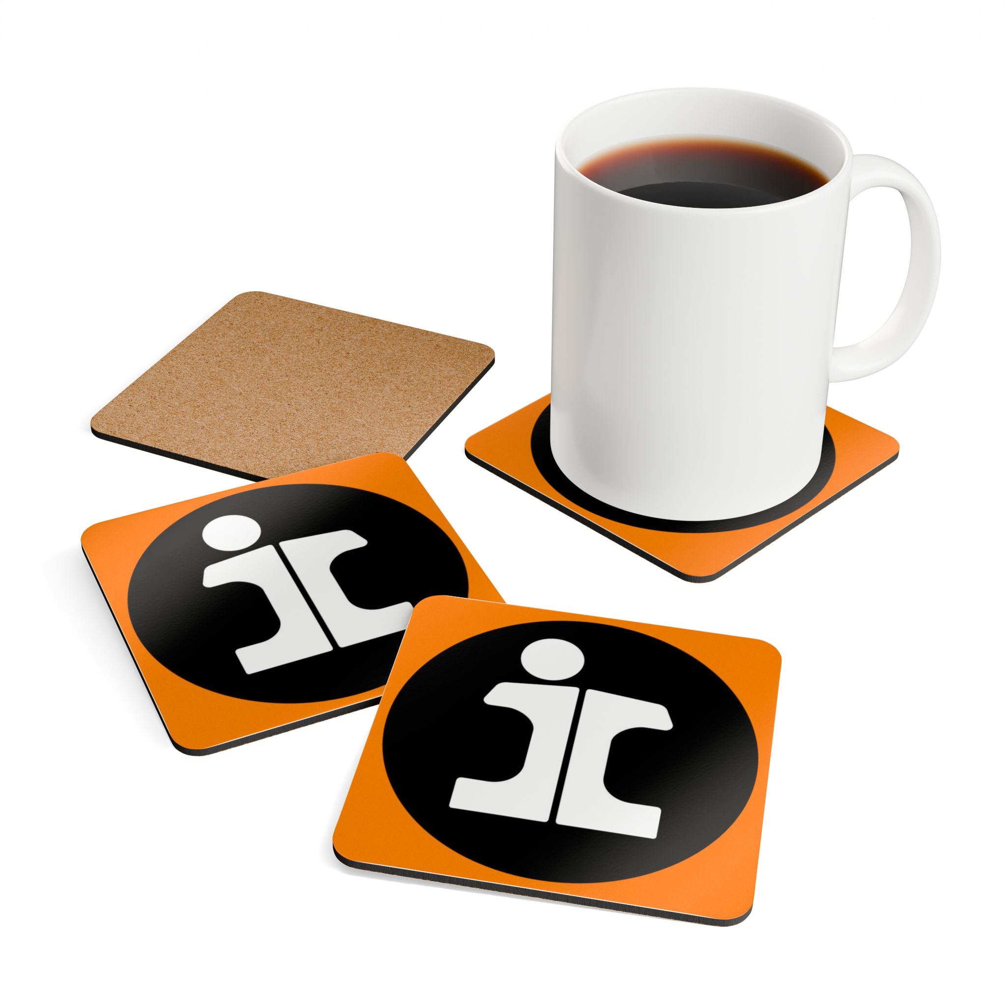 Illinois Central "Split Rail Design" - Cork Coaster (Set of 4)