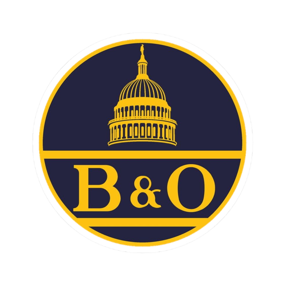 B&O Sticker — Round Laptop Decal