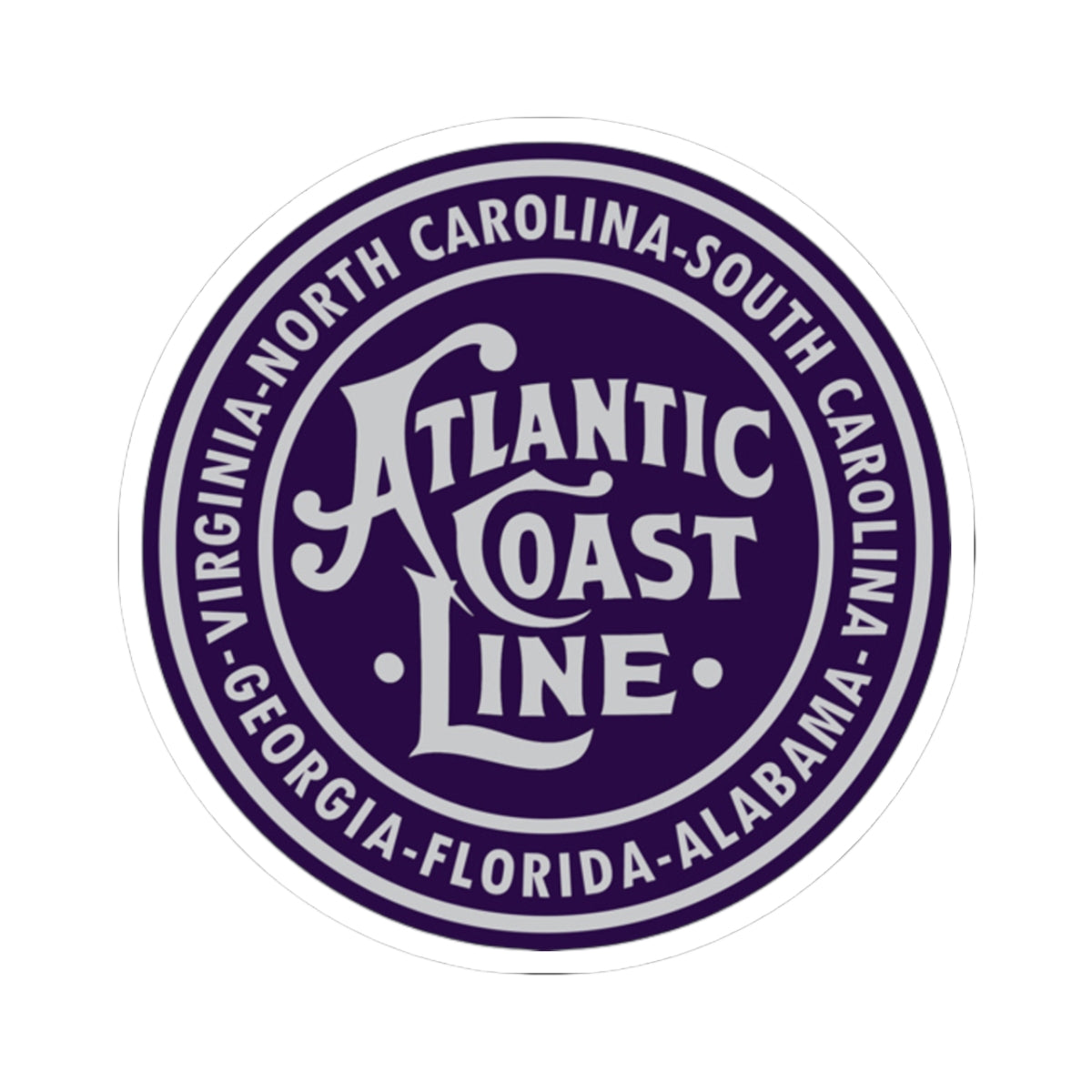 Atlantic Coast Line Round Logo — Sticker