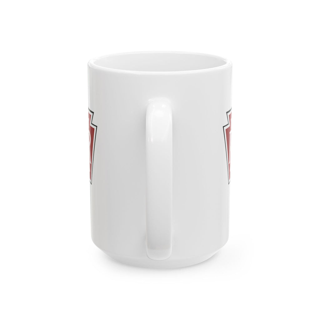 Pennsylvania Keystone State Ceramic Mug - Retro PA Pride Coffee Cup (11oz, 15oz)