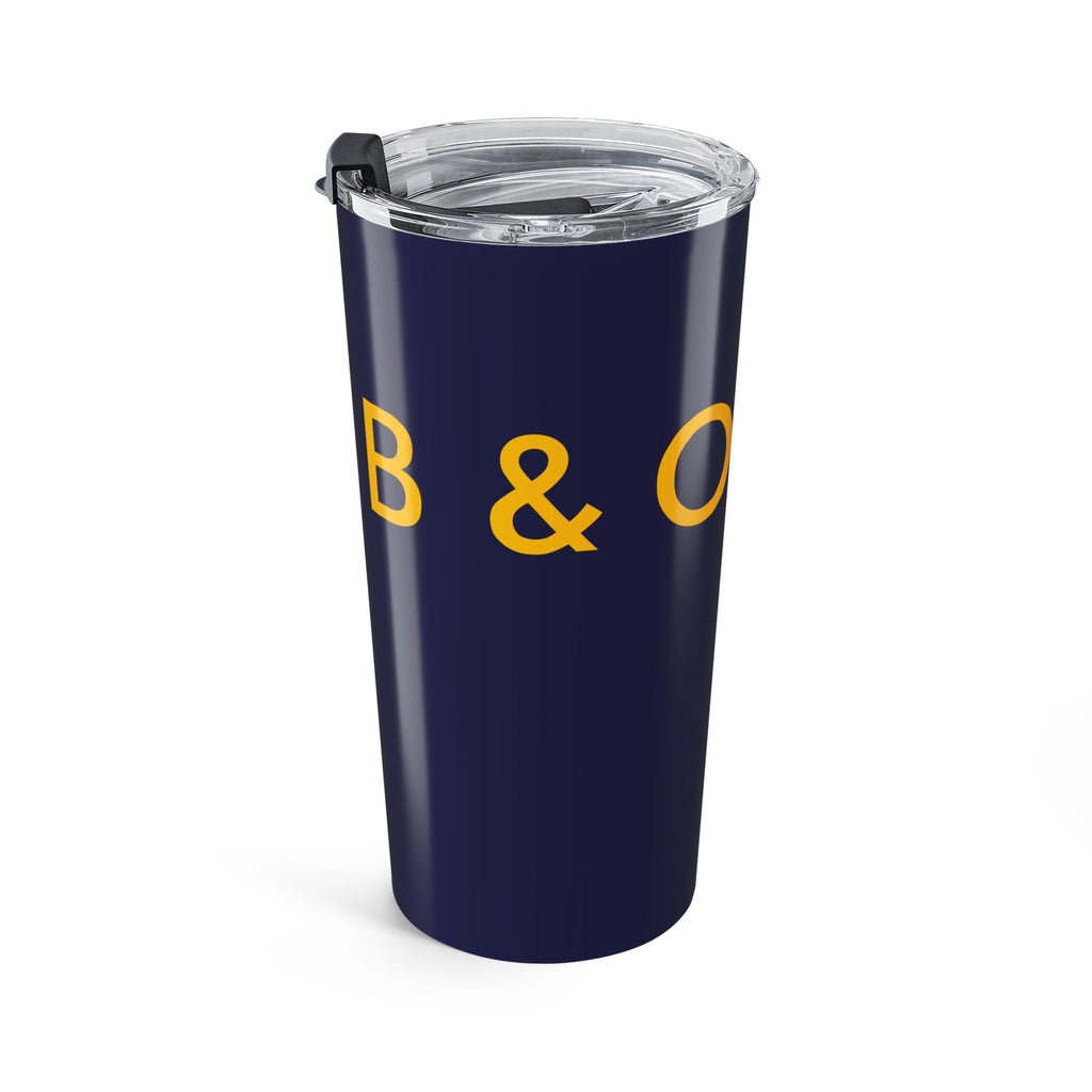 20oz Navy Tumbler with Gold Minimalist Logo