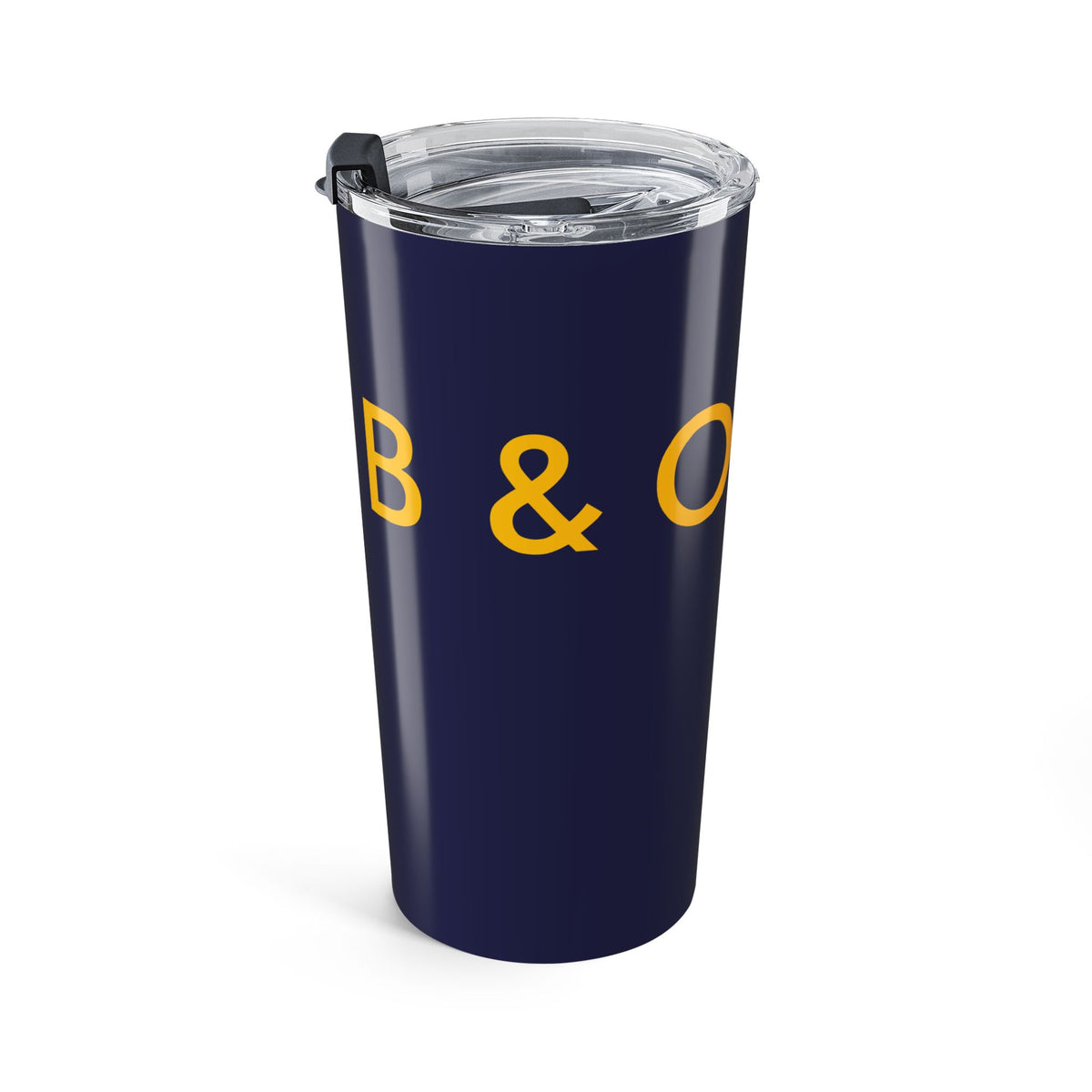 20oz Navy Tumbler with Gold Minimalist Logo