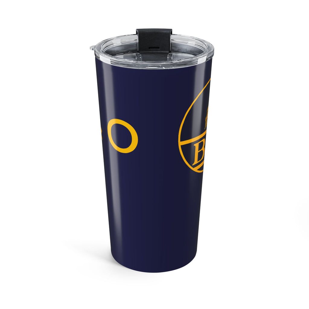 20oz Navy Tumbler with Gold Minimalist Logo