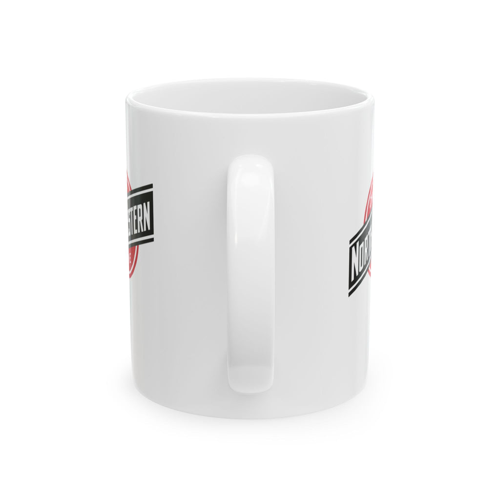 Northern Badge Ceramic Mug - Retro Travel Patch Coffee Cup (11oz, 15oz)