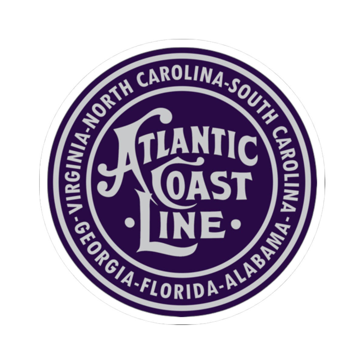Atlantic Coast Line Round Logo — Sticker